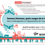 Conférence - " Femmes/Hommes : quels usages de la ville ? dans l'aménagement et l'appropriation de l'espace "par Yves Raibaud