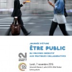 Journée d'étude "Être Public : du pouvoir coercitif aux pratiques collaboratives"
