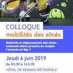 Colloque "Mobilités et déplacements des aînés : comment mieux prendre en compte l'avancée en âge ?"
