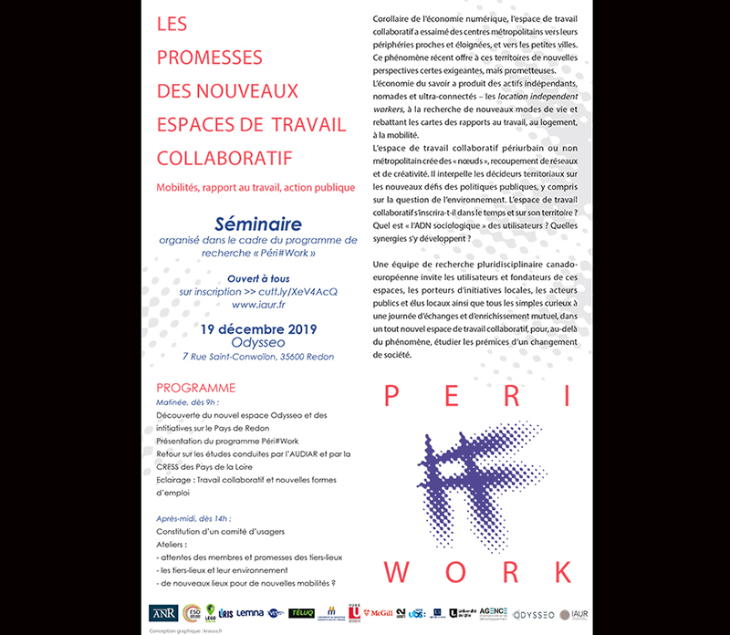 Séminaire "Les promesses des nouveaux espaces de travail collaboratif" - Péri#Work